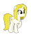 Size: 2652x2962 | Tagged: safe, artist:chomakony, derpibooru import, oc, oc only, oc:gold tinsel, pony, unicorn, female, green eyes, horn, mare, one hoof raised, raised hoof, simple background, smiling, solo, transparent background, unicorn oc