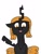 Size: 539x703 | Tagged: safe, artist:whistle blossom, derpibooru import, oc, oc only, oc:queen beehive, changeling, changeling queen, autodesk sketchbook, changeling oc, changeling queen oc, cute, cute little fangs, diabeehive, digital art, fangs, female, mare, open mouth, orange changeling, simple background, smiling at you, solo, waving, white background