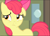 Size: 1323x940 | Tagged: safe, derpibooru import, screencap, apple bloom, earth pony, somepony to watch over me, cropped, eavesdropping, floppy ears, nervous, solo