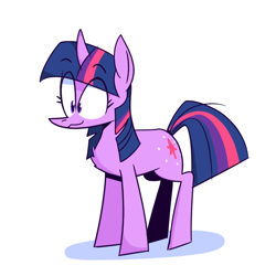 Size: 882x881 | Tagged: safe, artist:cassettepunk, derpibooru import, twilight sparkle, unicorn twilight, pony, unicorn, cute, emala jiss challenge, female, mare, simple background, smiling, solo, white background