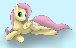 Size: 2026x1296 | Tagged: safe, artist:sane, derpibooru import, fluttershy, pegasus, pony, cutie mark, female, shy