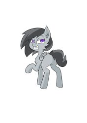 Size: 1000x1414 | Tagged: safe, artist:happy harvey, derpibooru import, rumble, pegasus, alternate hairstyle, chest fluff, colored pupils, colt, drawn on phone, ear fluff, looking back, male, simple background, smiling, transparent background