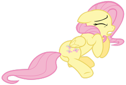 Size: 2985x2009 | Tagged: safe, artist:tardifice, derpibooru import, fluttershy, pegasus, pony, cowering, eyes closed, female, floppy ears, high res, invisible stallion, mare, scared, simple background, solo, transparent background, vector