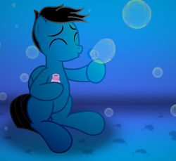 Size: 7200x6600 | Tagged: safe, artist:agkandphotomaker2000, derpibooru import, oc, oc:pony video maker, pegasus, pony, blowing bubbles, bubble, bubble soap, show accurate