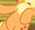 Size: 374x315 | Tagged: safe, derpibooru import, edit, edited screencap, screencap, applejack, earth pony, pony, the perfect pear, belly, bipedal, bipedal leaning, cropped, featureless crotch, leaning, pictures of bellies, solo