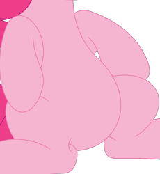 Size: 1536x1673 | Tagged: safe, artist:porygon2z, derpibooru import, edit, pinkie pie, earth pony, pony, belly, cropped, high res, pictures of bellies, simple background, sitting, solo, transparent background, vector, vector edit