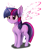 Size: 2668x3160 | Tagged: safe, artist:alcor, derpibooru import, twilight sparkle, unicorn twilight, pony, unicorn, artificial wings, augmented, chest fluff, cute, female, happy, high res, magic, magic wings, mare, simple background, solo, sparkles, transparent background, twiabetes, wings