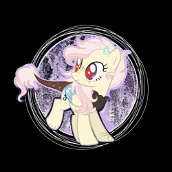 Size: 1144x1144 | Tagged: safe, artist:staricy097, derpibooru import, oc, oc:destiny bloom, hybrid, female, interspecies offspring, offspring, parent:discord, parent:fluttershy, parents:discoshy, solo