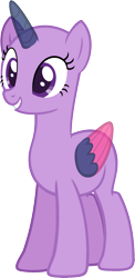 Size: 936x1924 | Tagged: safe, artist:pegasski, derpibooru import, oc, oc only, alicorn, pony, every little thing she does, alicorn oc, bald, base, eyelashes, eyes closed, horn, simple background, smiling, solo, transparent background, two toned wings, wings
