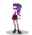 Size: 584x640 | Tagged: safe, derpibooru import, oc, oc only, oc:glitter edge, equestria girls, bare shoulders, clothes, dress, eqg promo pose set, equestria girls creator, fishnet stockings, heeled boots, looking at you, simple background, sleeveless, solo, white background