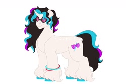 Size: 1280x854 | Tagged: safe, artist:itstechtock, derpibooru import, oc, oc:beat drop, unicorn, female, magical lesbian spawn, mare, offspring, parent:octavia melody, parent:vinyl scratch, parents:scratchtavia, simple background, solo, white background