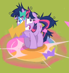 Size: 795x838 | Tagged: safe, derpibooru import, screencap, twilight sparkle, pony, unicorn, lesson zero, cropped, female, floppy ears, mare, messy mane, solo, twilight snapple