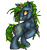 Size: 235x250 | Tagged: safe, artist:sharkledog, derpibooru import, oc, oc only, kelpie, rearing, simple background, smiling, solo, transparent background