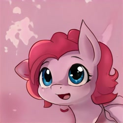 Size: 1024x1024 | Tagged: safe, artist:thisponydoesnotexist, derpibooru import, oc, earth pony, artificial intelligence, cute, neural network, not pinkie pie, simple background