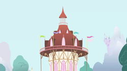 Size: 1280x720 | Tagged: safe, derpibooru import, screencap, friendship is magic, background, no pony, ponyville, ponyville town hall, scenic ponyville