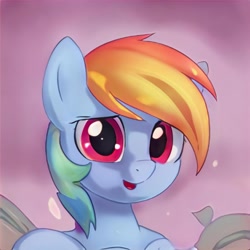 Size: 1024x1024 | Tagged: safe, artist:thisponydoesnotexist, derpibooru import, artificial intelligence, neural network, not rainbow dash, solo