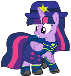 Size: 987x1064 | Tagged: safe, artist:徐詩珮, derpibooru import, twilight sparkle, twilight sparkle (alicorn), alicorn, pony, series:sprglitemplight diary, series:sprglitemplight life jacket days, series:springshadowdrops diary, series:springshadowdrops life jacket days, alternate universe, base used, chase (paw patrol), clothes, cute, paw patrol, simple background, spy chase (paw patrol), transparent background