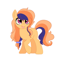 Size: 2761x2695 | Tagged: safe, artist:kittii-kat, derpibooru import, oc, oc:orange blossom, earth pony, pony, female, mare, simple background, solo, transparent background