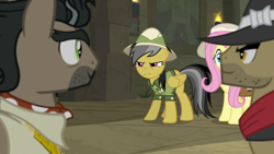 Size: 1920x1080 | Tagged: safe, derpibooru import, screencap, biff, daring do, doctor caballeron, fluttershy, pegasus, pony, daring doubt, henchmen