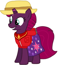 Size: 939x1062 | Tagged: safe, artist:徐詩珮, derpibooru import, fizzlepop berrytwist, tempest shadow, pony, unicorn, series:sprglitemplight diary, series:sprglitemplight life jacket days, series:springshadowdrops diary, series:springshadowdrops life jacket days, alternate universe, clothes, cute, marshall (paw patrol), paw patrol, simple background, transparent background