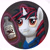 Size: 2409x2385 | Tagged: safe, artist:daoldhorse, derpibooru import, oc, oc only, oc:blackjack, pony, unicorn, fallout equestria, fallout equestria: project horizons, alcohol, bust, female, magic, smiling, solo, telekinesis, vault security armor, whiskey, wild pegasus, wild pegasus whisky