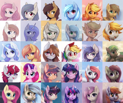 Size: 6144x5120 | Tagged: safe, artist:thisponydoesnotexist, derpibooru import, pony, artificial intelligence, collage, neural network