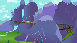 Size: 1280x720 | Tagged: safe, derpibooru import, screencap, spice up your life, background, canterlot, no pony, ponyville express, scenic ponyville