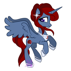 Size: 5000x5000 | Tagged: safe, artist:chelseawest, derpibooru import, oc, oc:bloodmoon, alicorn, pony, absurd resolution, alicorn oc, female, horn, mare, offspring, offspring's offspring, parent:oc:prince moonstone, parents:oc x oc, simple background, solo, transparent background, wings