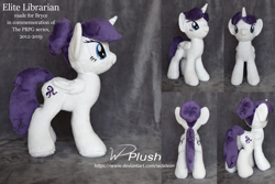 Size: 1980x1320 | Tagged: safe, artist:wdeleon, derpibooru import, oc, oc:elite librarian, oc:princess nova, alicorn, pony, alicorn oc, custom plush, female, horn, mare, photo, plushie, prpg2, smiling, solo, standing, wings