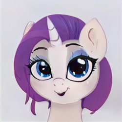 Size: 1024x1024 | Tagged: safe, artist:thisponydoesnotexist, derpibooru import, oc, pony, unicorn, artificial intelligence, neural network, not rarity, simple background, solo