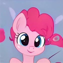 Size: 1024x1024 | Tagged: safe, artist:thisponydoesnotexist, derpibooru import, pinkie pie, earth pony, pony, cute, female, filly, looking at you, neural network, smiling, solo