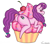 Size: 1204x1065 | Tagged: safe, artist:timmy_22222001, derpibooru import, sugar belle, pony, unicorn, 2015, bad anatomy, blushing, butt, cherry, cupcake, female, food, plot, simple background, solo, wavy mouth, white background