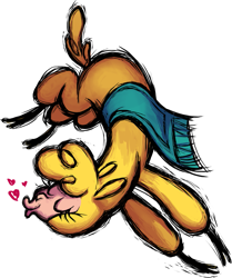 Size: 903x1080 | Tagged: safe, artist:mane6, derpibooru import, paprika paca, alpaca, them's fightin' herds, chest fluff, cloven hooves, community related, cute, eyes closed, female, heart, in air, kissing, paprikadorable, simple background, solo, that alpaca sure does love kisses, transparent background