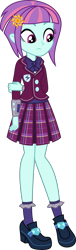 Size: 1512x5000 | Tagged: safe, artist:diegator007, derpibooru import, edit, editor:slayerbvc, sunny flare, dance magic, equestria girls, spoiler:eqg specials, absurd resolution, bowtie, clothes, crystal prep academy, crystal prep academy uniform, crystal prep shadowbolts, female, flower, flower in hair, high heels, no makeup edit, pleated skirt, school uniform, shoes, simple background, skirt, socks, solo, transparent background, vector, vector edit