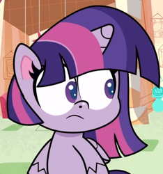 Size: 624x667 | Tagged: safe, derpibooru import, screencap, twilight sparkle, twilight sparkle (alicorn), alicorn, my little pony: pony life, potion mystery, spoiler:pony life s01e19, cropped, shrunken pupils, solo