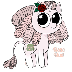 Size: 1080x1080 | Tagged: safe, artist:cailene, derpibooru import, oc, oc only, oc:rose bud, earth pony, artfight, cute, flower, rose, simple background, transparent background