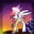 Size: 1024x1024 | Tagged: safe, artist:kiwwsplash, derpibooru import, oc, oc only, pegasus, pony, clothes, halo, outdoors, pegasus oc, smiling, solo, stars, twilight (astronomy), wings