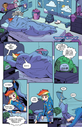 Size: 1988x3056 | Tagged: safe, derpibooru import, editor:michaelsety, idw, rainbow dash, equestria girls, spoiler:comicequestriagirlsmarchradness, human coloration, page