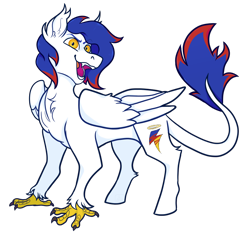 Size: 900x840 | Tagged: safe, artist:malphym, derpibooru import, oc, oc:talongrace, hippogriff, male, simple background, solo, transparent background