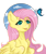 Size: 800x950 | Tagged: safe, artist:vollight, derpibooru import, fluttershy, butterfly, pegasus, pony, bust, cheek fluff, chest fluff, female, heart eyes, looking at something, looking up, mare, open mouth, partial background, portrait, simple background, sky, smiling, solo, spread wings, stray strand, three quarter view, transparent background, wingding eyes, wings