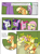 Size: 1622x2168 | Tagged: safe, artist:cmara, derpibooru import, applejack, fluttershy, pinkie pie, rarity, spike, twilight sparkle, twilight sparkle (alicorn), alicorn, dragon, earth pony, pegasus, pony, unicorn, comic:i'm busy, abuse, angry, applejack's hat, comic, cowboy hat, crying, female, fluttershy is not amused, hat, hospital, implied rainbow dash, jackabuse, makeup, male, mare, mascara, open mouth, ponyville hospital, punch, rage, raised hoof, running makeup, sad, shocked, unamused, violence, winged spike