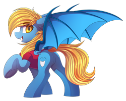 Size: 4996x4001 | Tagged: safe, alternate version, artist:ask-colorsound, derpibooru import, oc, oc only, oc:aliax smily, bat pony, pony, bat pony oc, bat wings, clothes, commission, cute, male, simple background, solo, transparent background, wings, ych result