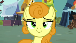 Size: 2000x1125 | Tagged: safe, derpibooru import, edit, edited screencap, screencap, carrot top, golden harvest, it isn't the mane thing about you, bedroom eyes, lidded eyes, looking at you, solo