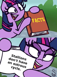 Size: 640x855 | Tagged: safe, derpibooru import, twilight sparkle, captain obvious, exploitable meme, image macro, meme, twilight's fact book