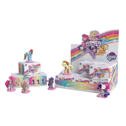 Size: 1000x1000 | Tagged: safe, derpibooru import, part of a set, applejack, fluttershy, pinkie pie, rainbow dash, rarity, twilight sparkle, twilight sparkle (alicorn), alicorn, earth pony, pegasus, pony, unicorn, 3d render, dissectibles, freeny's hidden dissectibles, mane six, merchandise, packaging, simple background, transparent background