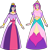 Size: 1699x1764 | Tagged: safe, artist:dragon-flash, derpibooru import, princess cadance, twilight sparkle, human, clothes, dress, duo, female, humanized, long dress, simple background, transparent background