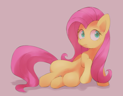 Size: 1400x1100 | Tagged: safe, alternate version, artist:lexiedraw, derpibooru import, fluttershy, pegasus, pony, colored pupils, cute, female, mare, pink background, pixiv, shyabetes, simple background, sitting, solo