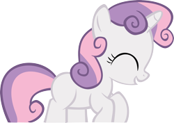 Size: 2835x2008 | Tagged: safe, artist:nero-narmeril, derpibooru import, sweetie belle, pony, cute, diasweetes, high res, simple background, solo, transparent background, vector