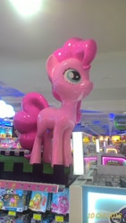 Size: 1836x3264 | Tagged: safe, derpibooru import, pinkie pie, earth pony, irl, photo, statue, toys r us