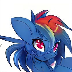 Size: 1024x1024 | Tagged: safe, artist:thisponydoesnotexist, derpibooru import, oc, oc only, pony, bust, female, mare, neural network, simple background, solo